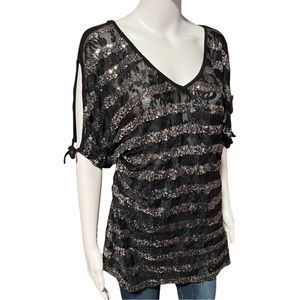 Lily Sheer Sequin Top